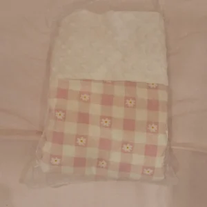 Baby blanket with Minky backing - Pink Gingham