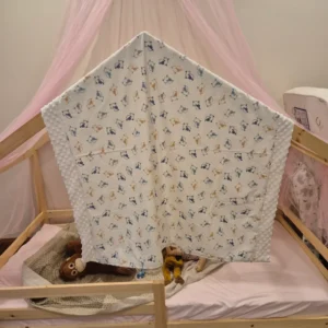 Baby blanket with minky backing -  sheep